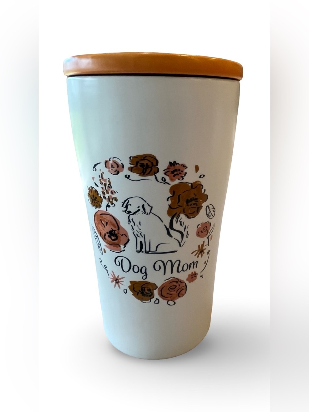 Opalhouse 12 oz Stoneware "Dog Mom" Tumbler Travel Mug with Lid